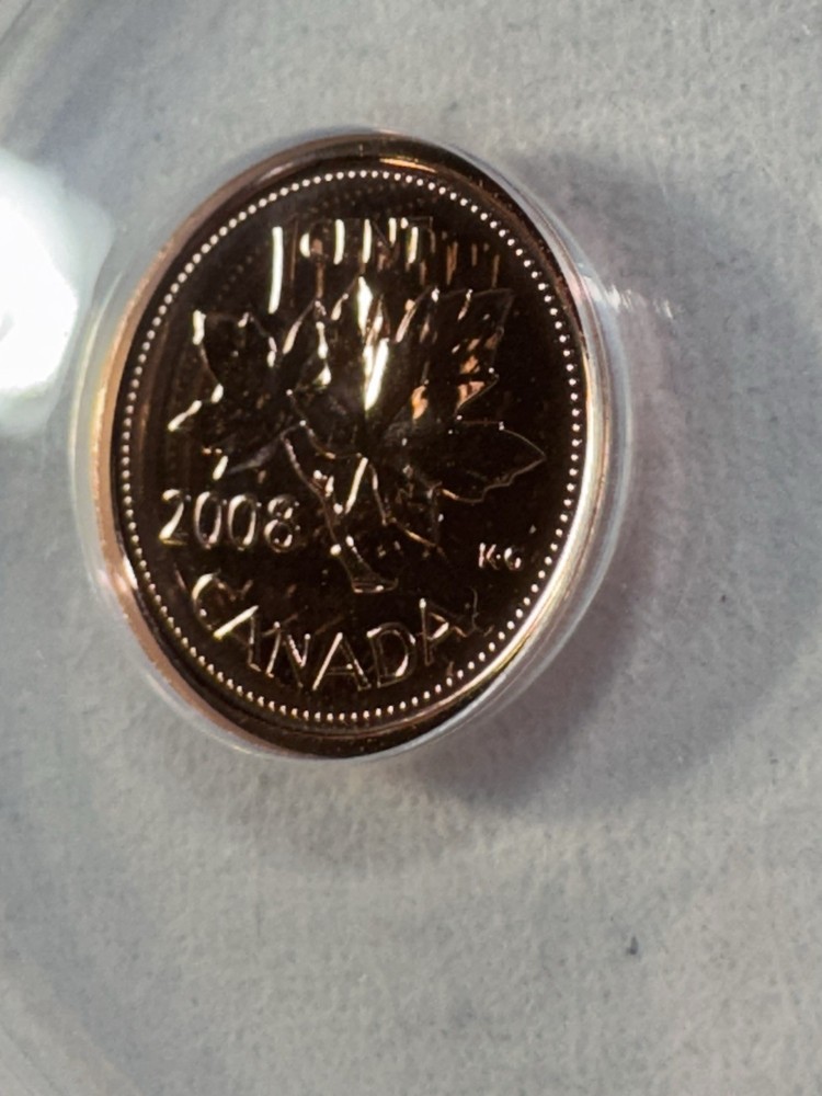 2008 Canada 1 Cent Graded MS 67 RD by ANACS