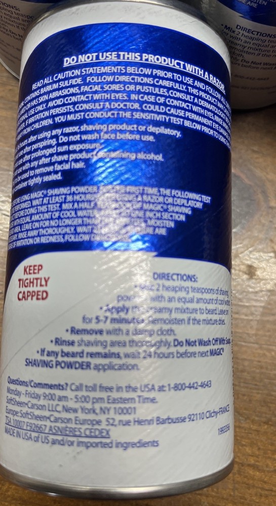 5 Softsheen-Carson Magic Shave Regular Strength Shaving Powder, 5 oz