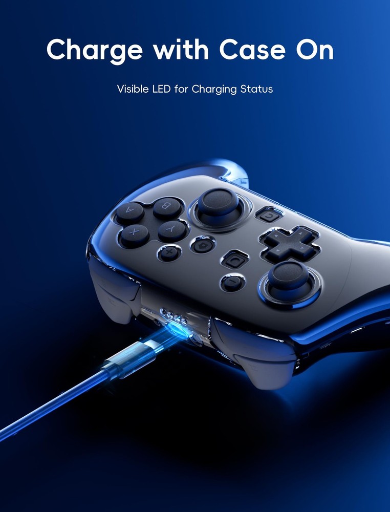 Switch 2 Pro Controller Hard Shell Case, Shock-Proof, Waterproof Cover