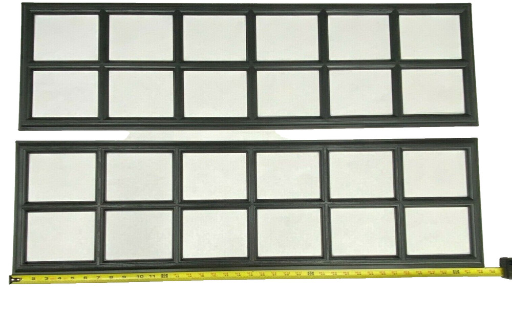 2 Amarr Stockton Black Replacement Inserts for Long Panel Amarr Garage Doors