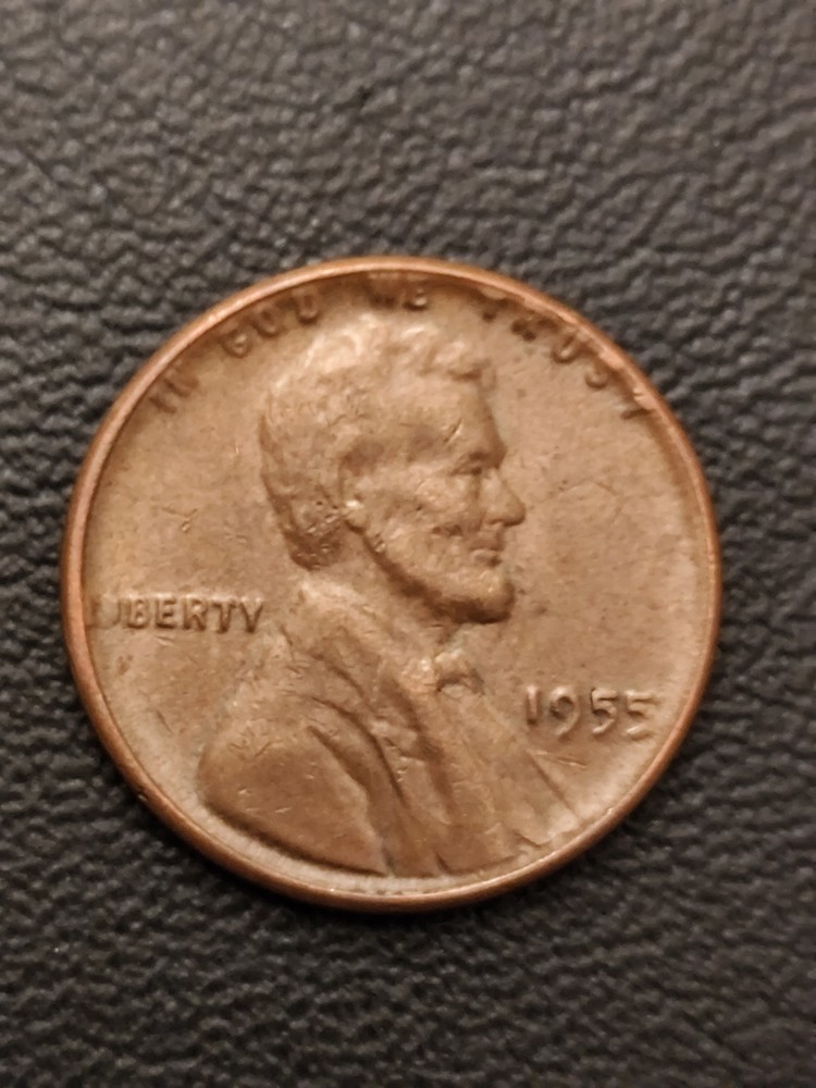 Us 1955 Wheat One 1 Cent No Mint Mark
