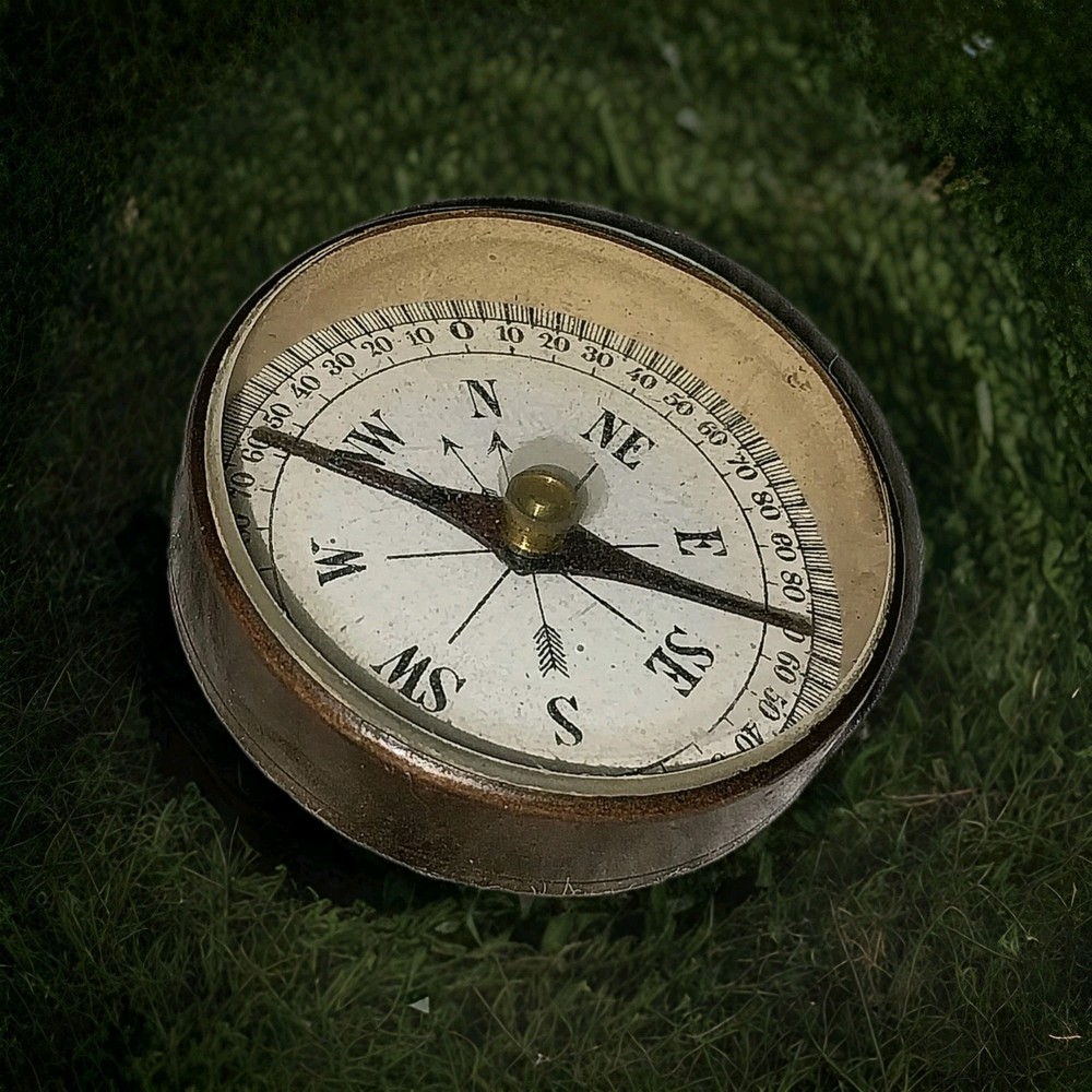 Antique Brass Compass