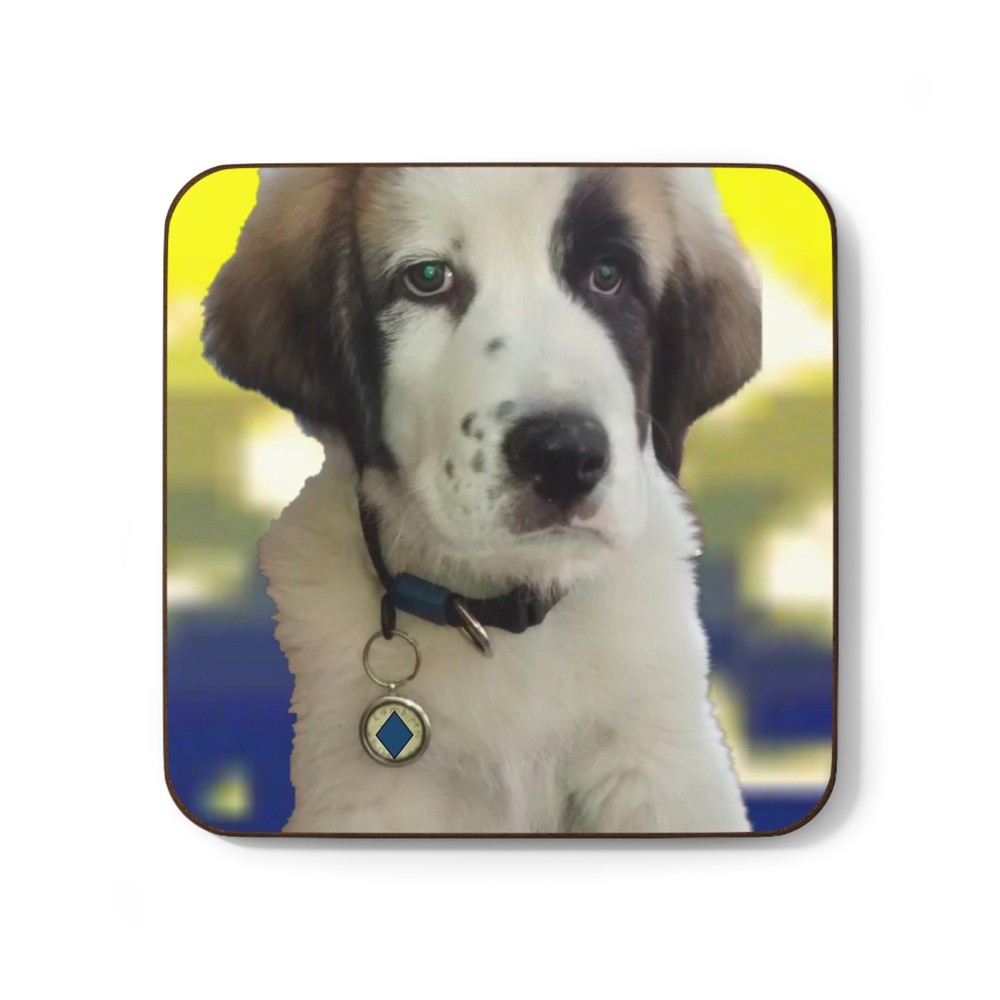 Hardboard Back Puppy Coaster