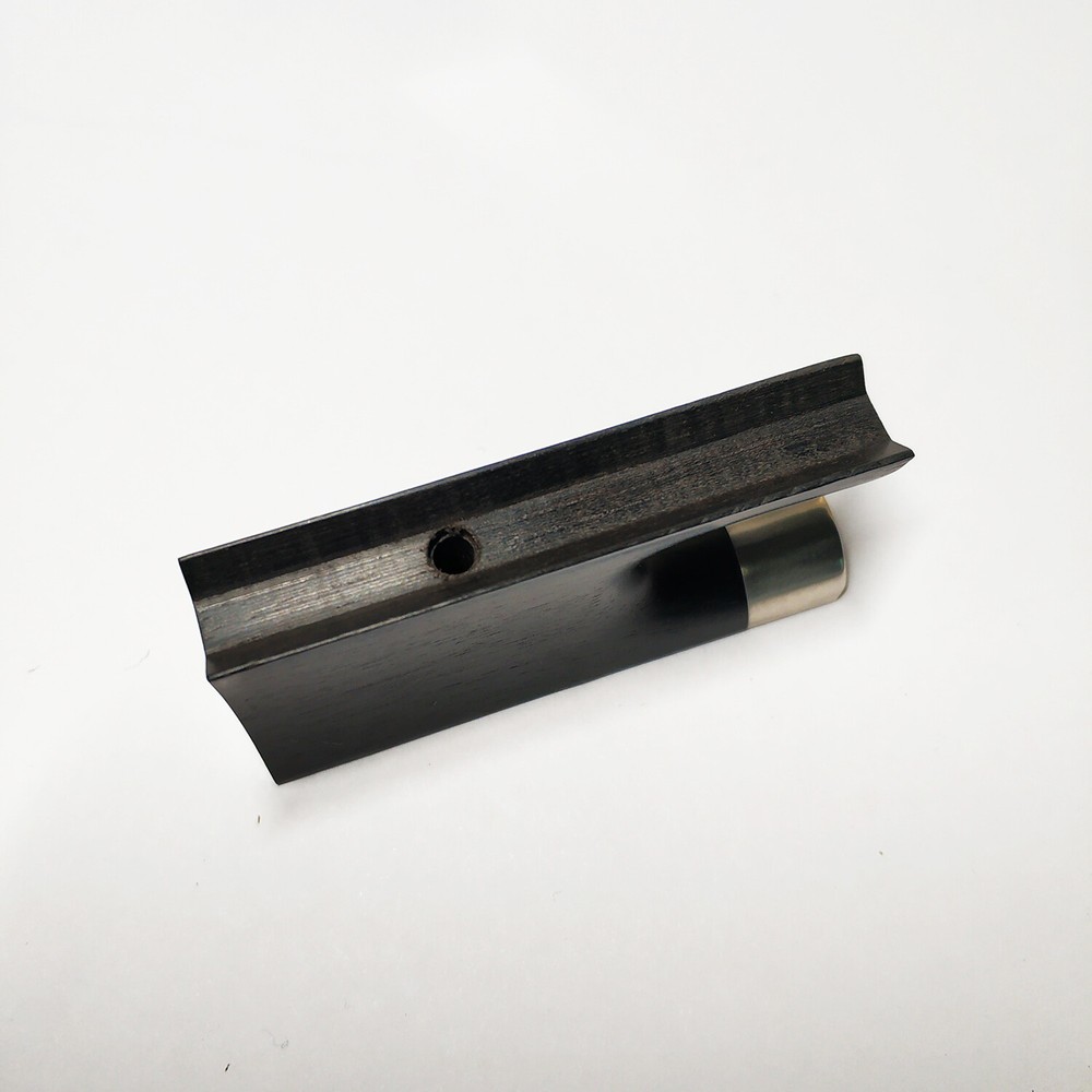 Viola Bow Ebony Silver Frog Blank Silver Ferrule No Underslide Plated Antique
