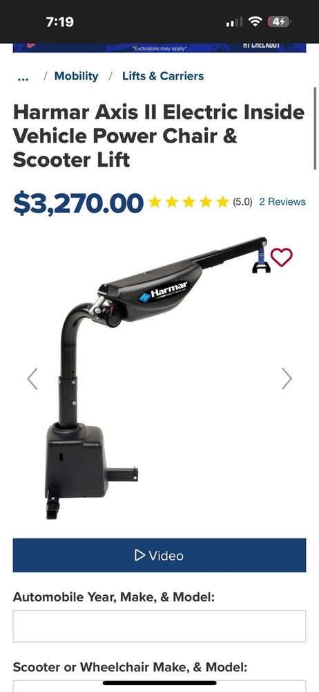 Harmar Axis II Wheel Chair Left