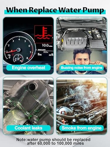 DS7Z8C419D Electric Water Pump Coolant Pump Compatible with Fusion DS7Z8C419BA