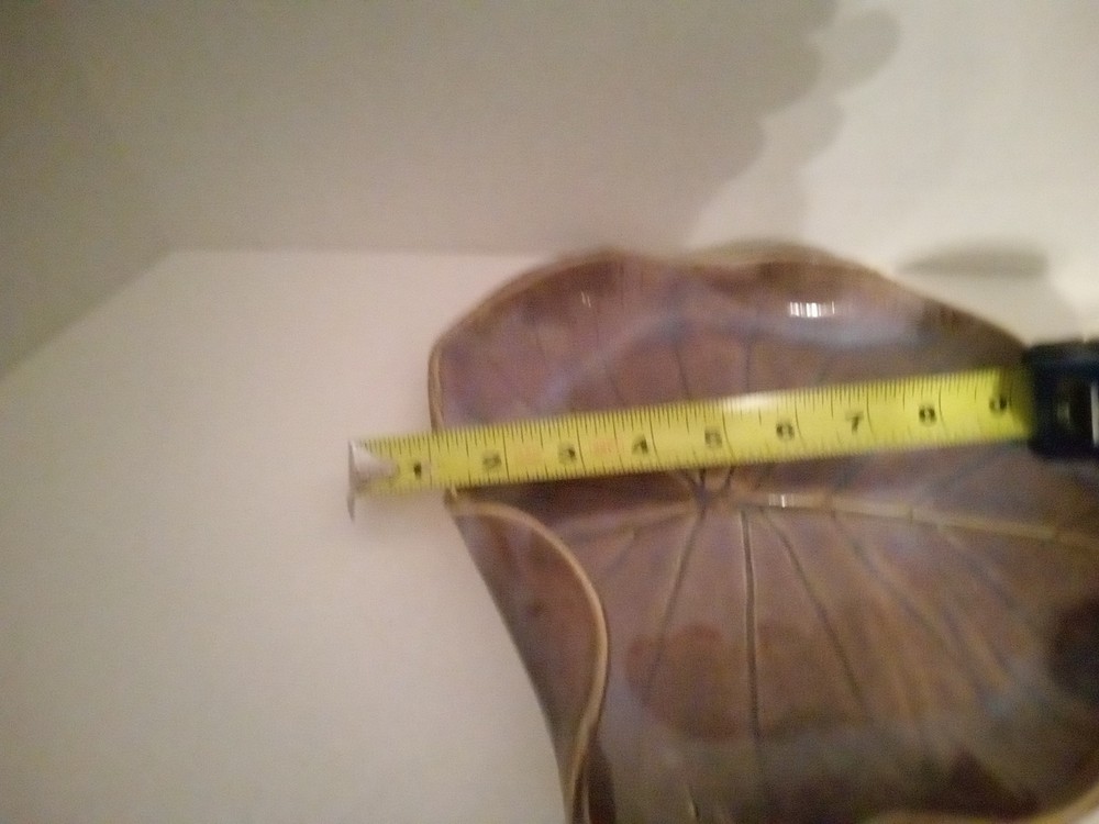 cermaic leaf center piece pre owned