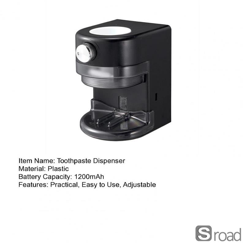 Auto Toothpaste Dispenser Wall Mount Touch-Free Adjustable Rechargeable