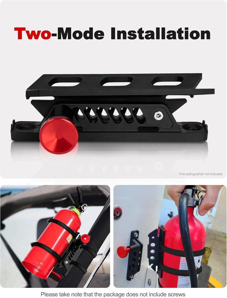 NILKATSS Adjustable Fire Extinguisher Mount, Easy Install on Roll Bar/ Cage Fire