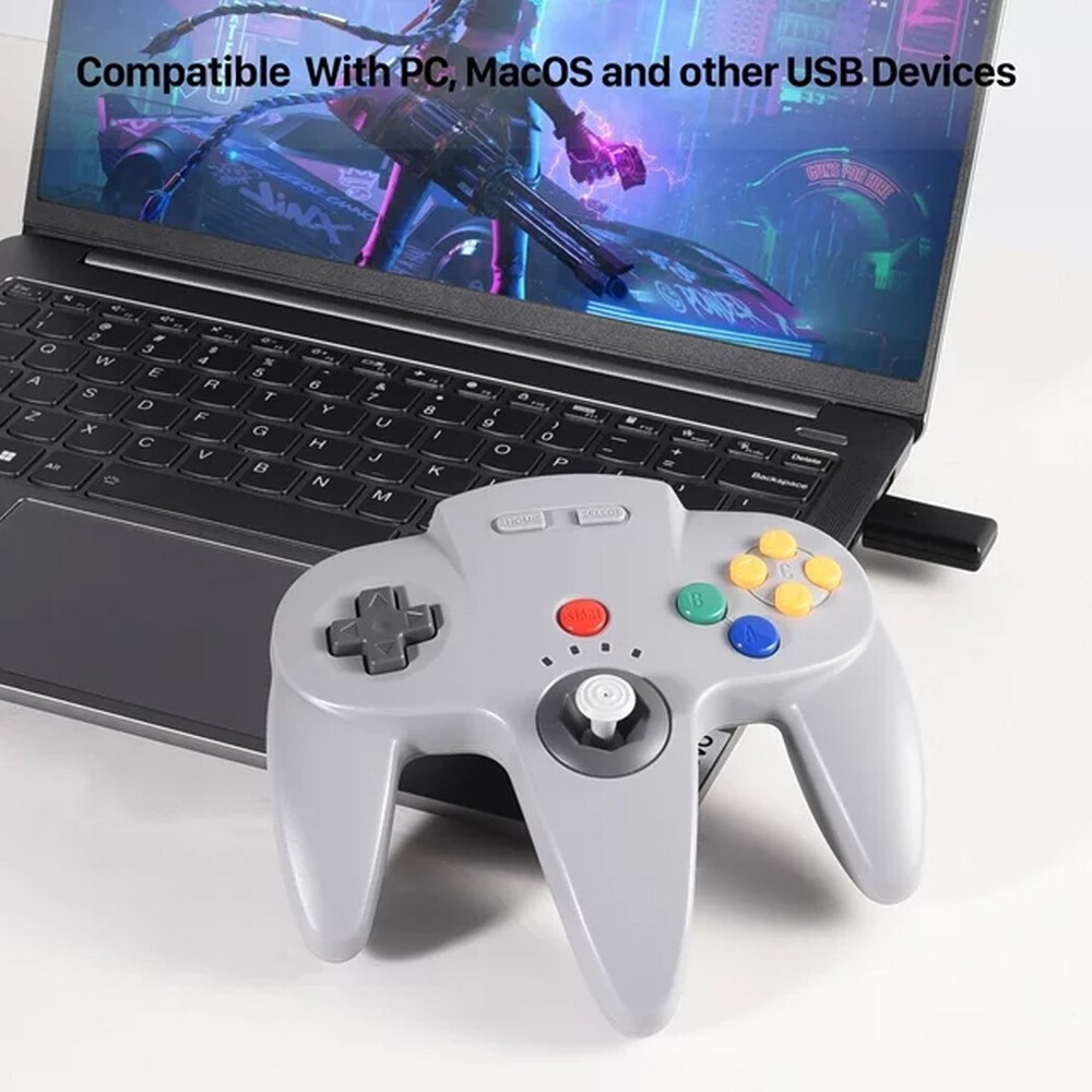 Wireless For N64 Game System/Switch PC Windows Mac Remote Game Pad Joystick