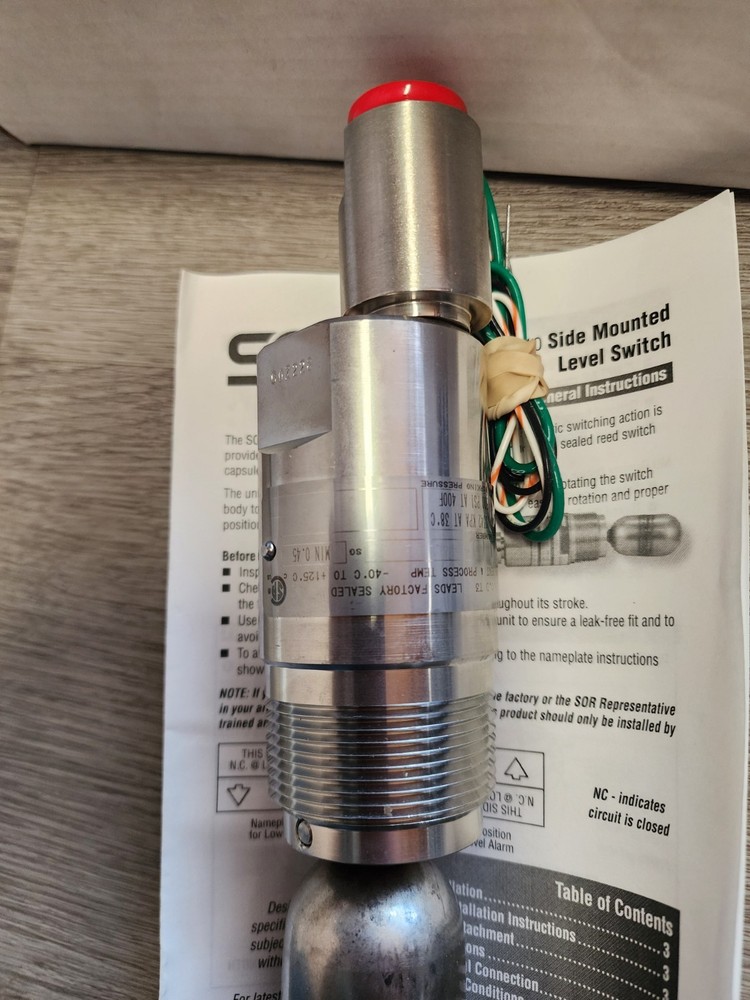 SOR 1510C-G5A-C-L9-ES-CSCV Float Level Switch SOR Level Switch