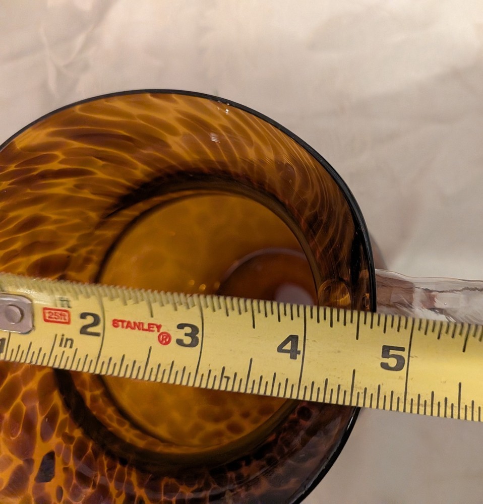 Beautiful Tortoise shell Lipped Pitcher With Applied Handle