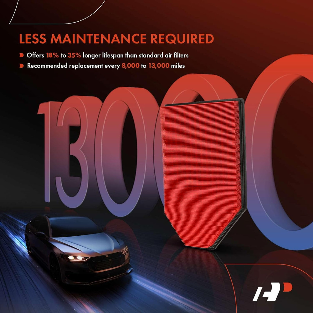 2-PC Pre-Oiled Engine Air Filter Compatible with Dodge Charger, Challenger & Chr