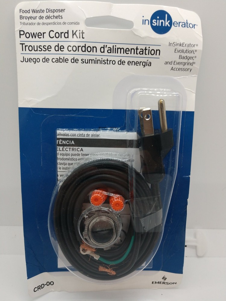 InSinkErator CRD-00 Power Cord Accessory Kit for InSinkErator ,Badger