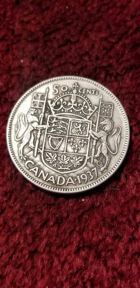 Canada Rare 1937 Silver 50 Cent Idg2.