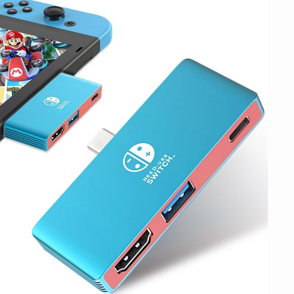 4K HMDI Dock for Nintendo Switch OLED USB-C TV Mode PD Charging