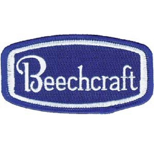 Beechcraft Embroidered Patch 4" X 2 "