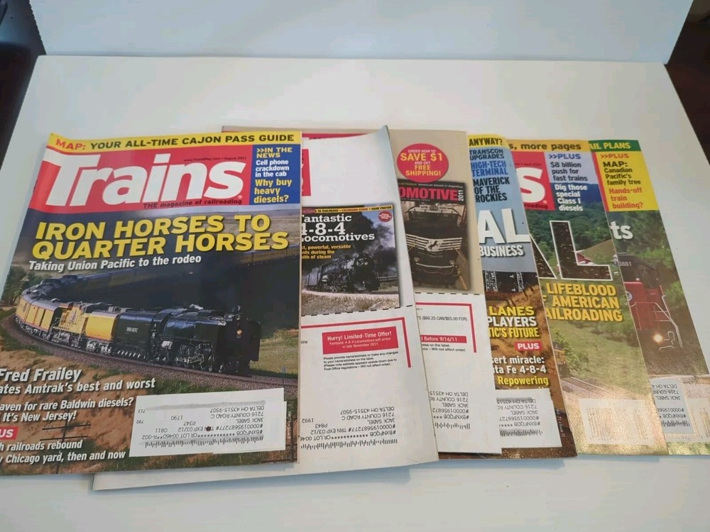 Trains Magazine Lot 2010-2011 - 14 Great Issues!