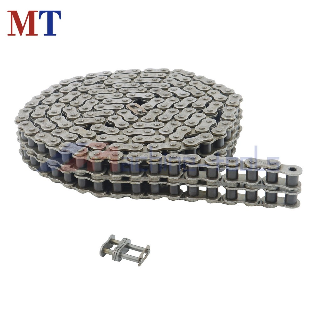 #60-2 Roller Chain Double Strand 10 Feet plus Connecting Master Link#60-2 Roller