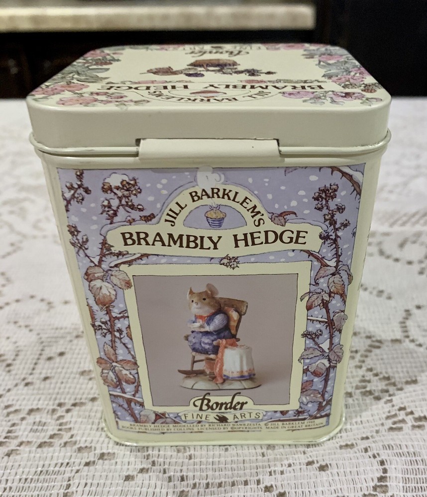Brambly Hedge Metal Tin Canister-empty