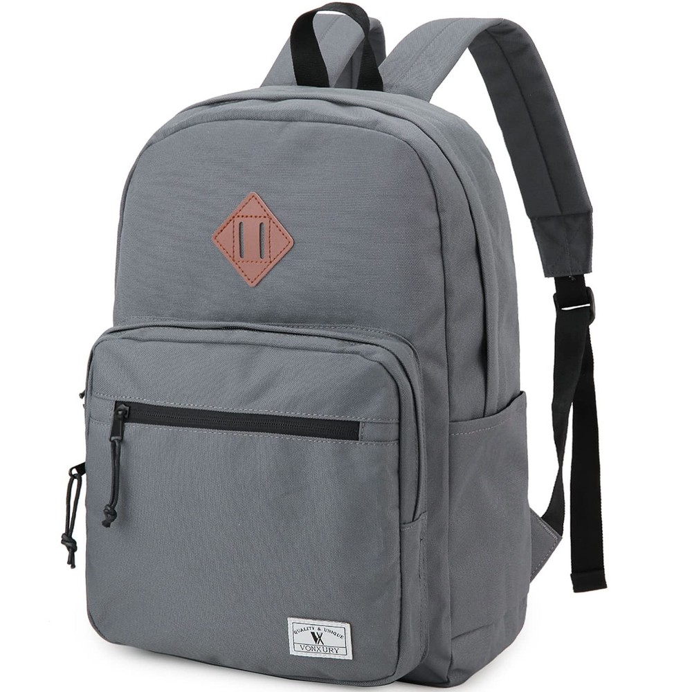 School Backpack For Men Women Lightweight Classic Basic Bookbag Black Bag