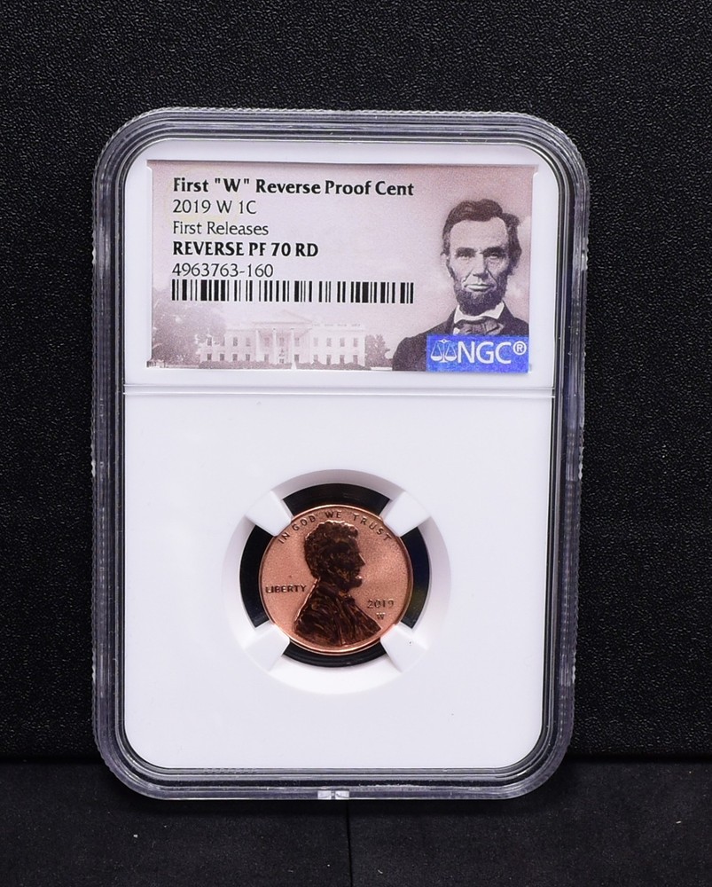 2019-W Lincoln Cent Reverse Proof - PCGS Pf70RD First Release (Bulk)