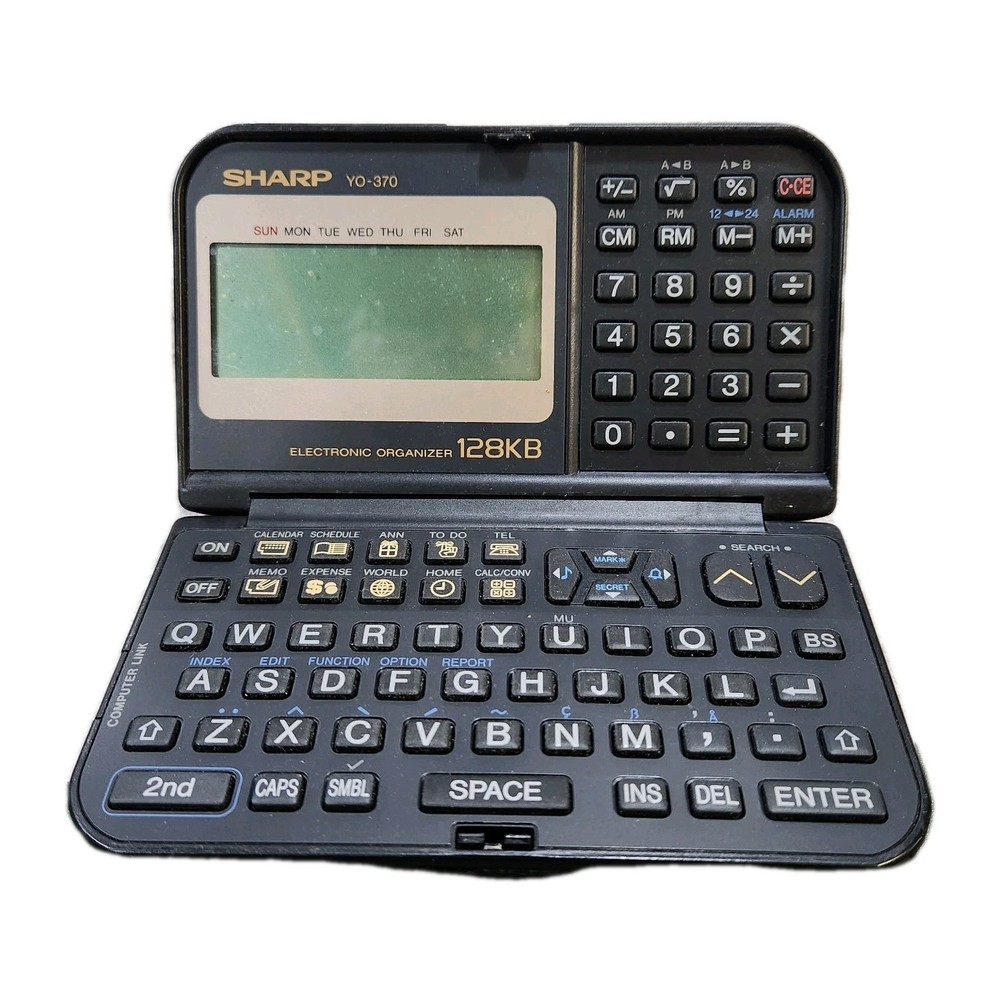 Vintage Sharp YO-370 128kb Electronic Organizer Tested*