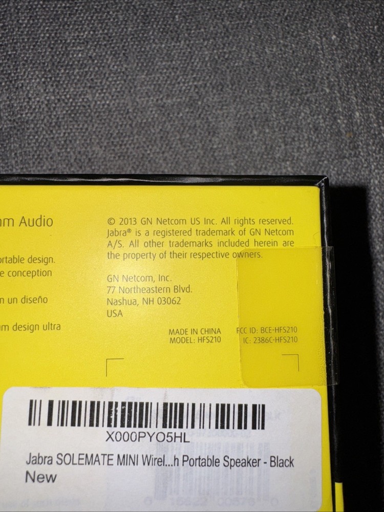 Jabra Solemate Mini Wireless Bluetooth Speaker - Blue