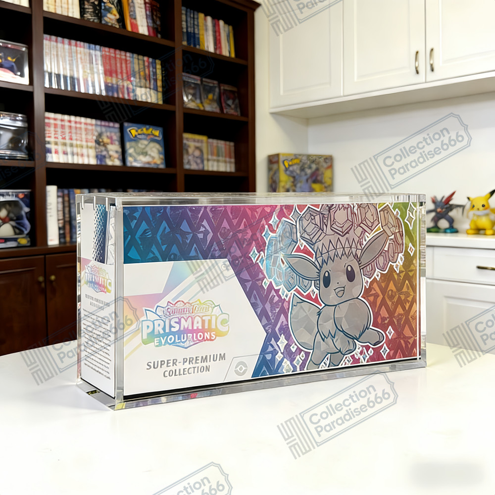 Premium Acrylic Display Case for Prismatic Evolutions Super Premium Collection