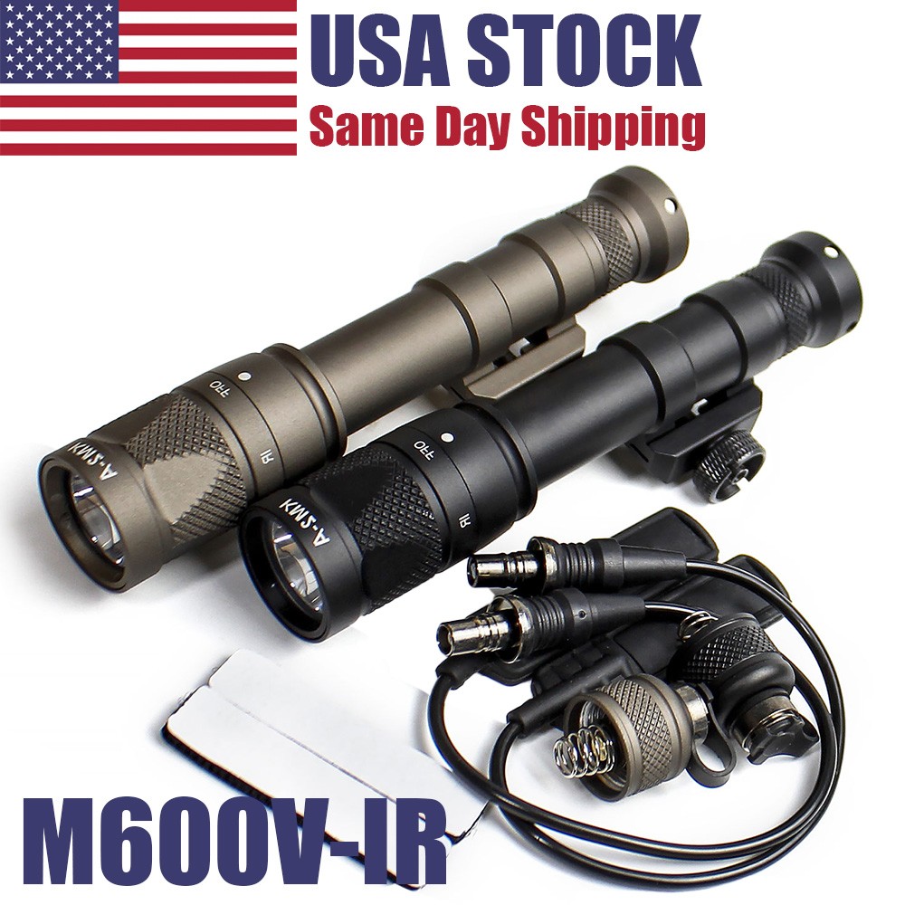M600V IR Infrared & LED Weapon light For Rifle Flashlight with Remote Switch US