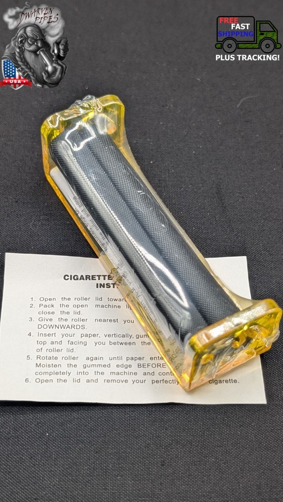78mm Rolling Machine Roll Your Own Cigarette Paper Hand Roller Yellow