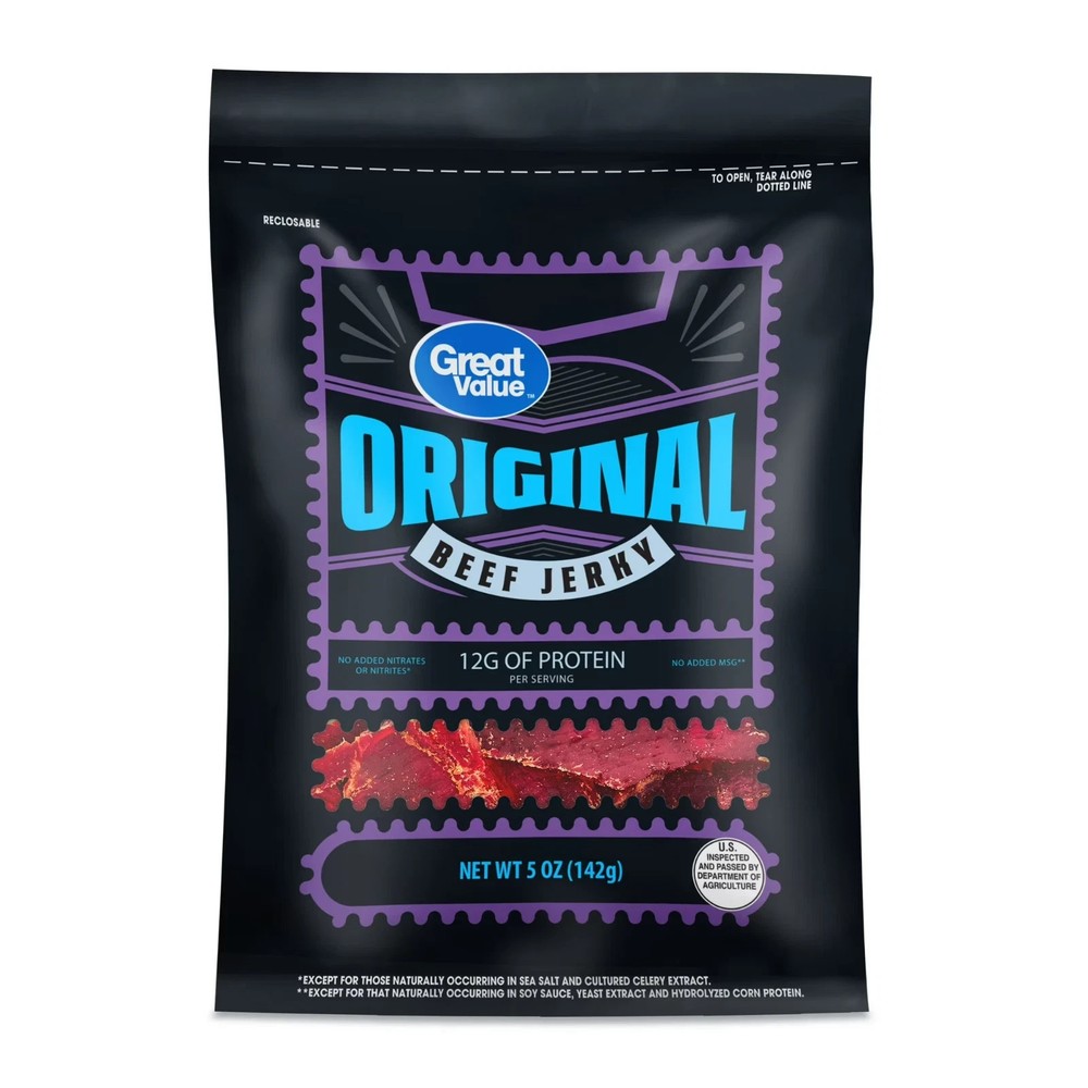Great Value Original Beef Jerky, 5 oz NEW