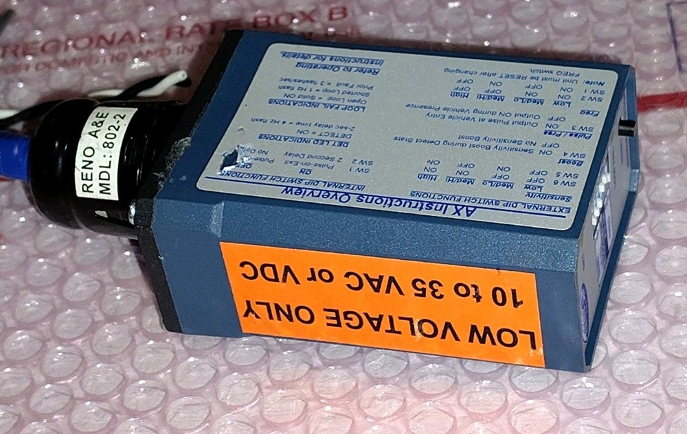 RENO AX4 Single Channel Loop Detector - Vehicle Detector Sensor - 10-35 V AC/DC