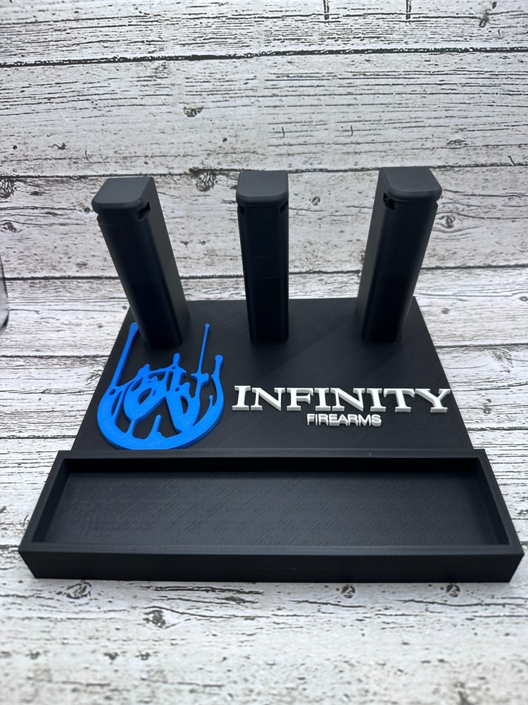 Infinity- 2011 Double Stack 3‑Gun Display Stand – Premium Multi‑Pistol Holder
