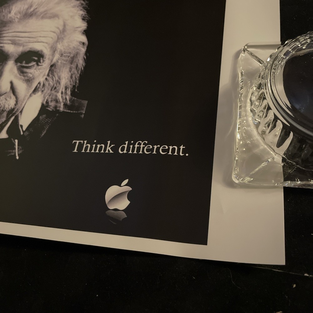 Vintage Apple 17x11 Think Different Poster Albert Einstein Unknown Version