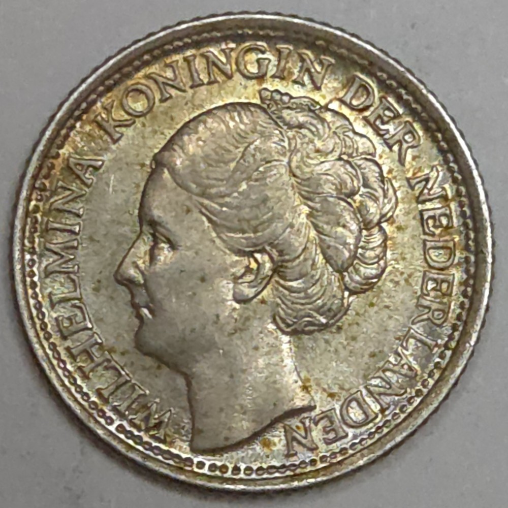 1944 Netherlands Silver 10 Cents - Uncirculated (Lot#1)