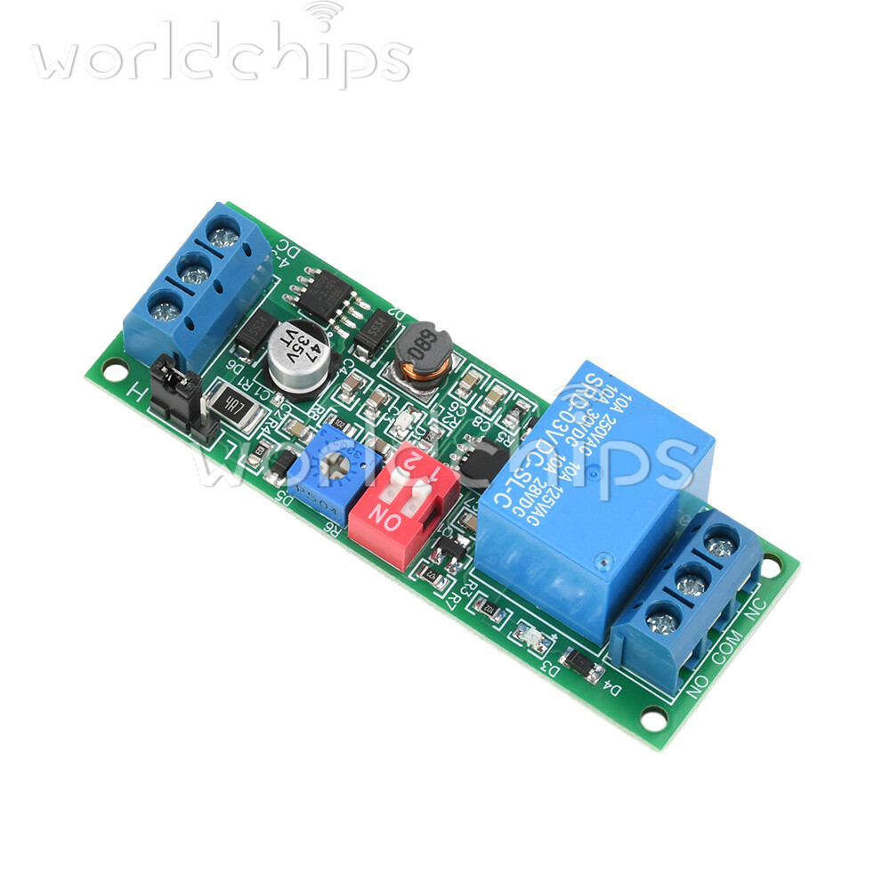 DC 4-30V Power Adjustable Delay Relay Timer Control Module 4 Gear Delay Switch