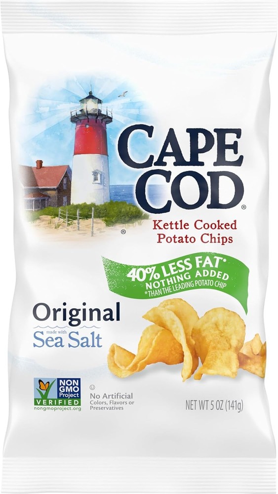 e Cod Potato Chips, Potato Chips d Fat, 5 Ounce