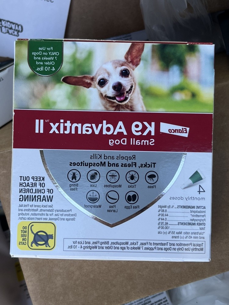 AdvantixII  K9 For Small Dog's - 4 Pack