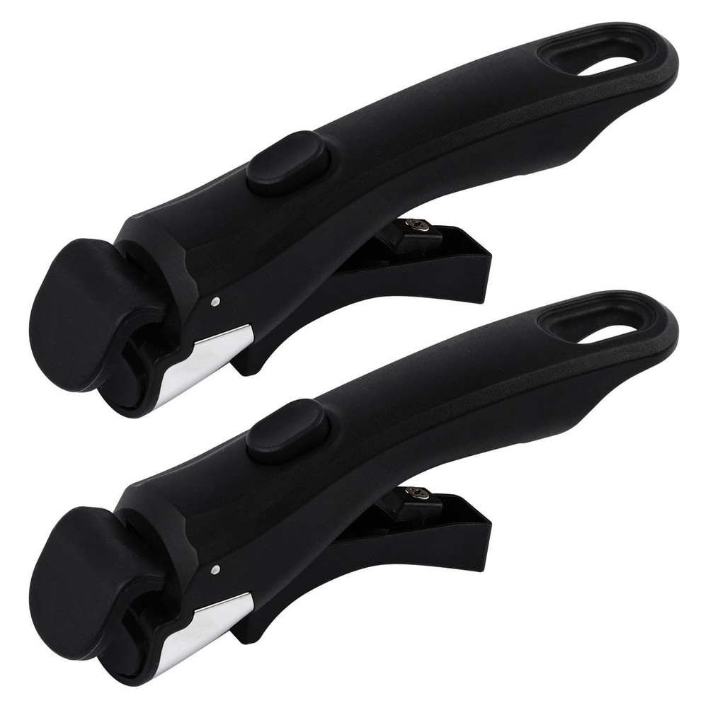 2PCS Universal Detachable Pot Handles, Removable Cookware Handle Replacement, Bl