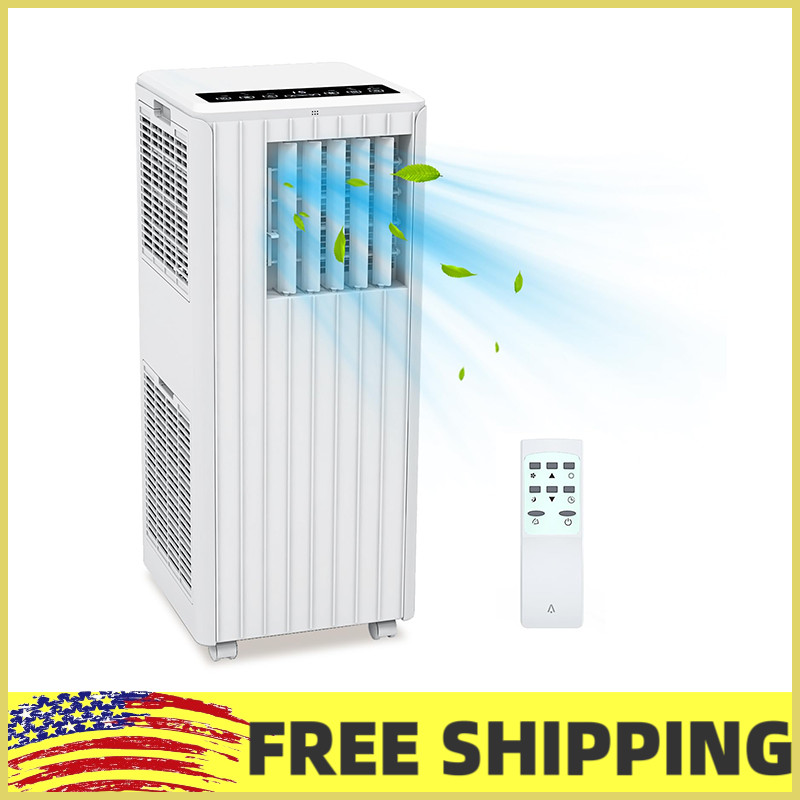 8000 BTU 3-in-1 Portable Air Conditioner W/Remote Control,24H Timer to 350 Sq.Ft
