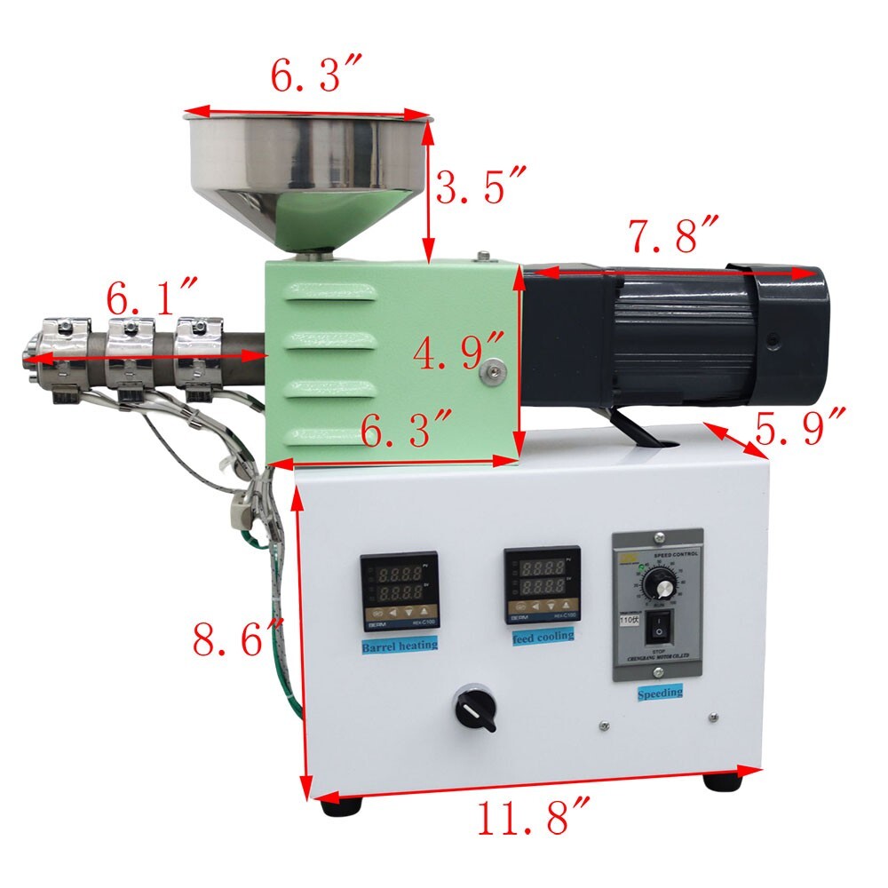 Plastic Injection Molding Machine Single Screw Extruder 3D Consumables Machine