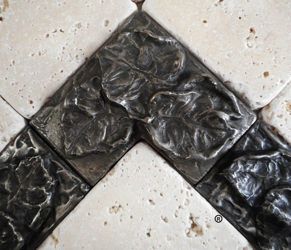 Nickel/Silver Falling Leaves Liner Bar