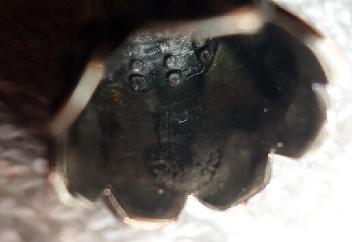 THIMBLE Mexico 2.6 grams Sterling Silver Small Size Curley Cues Unknown Maker