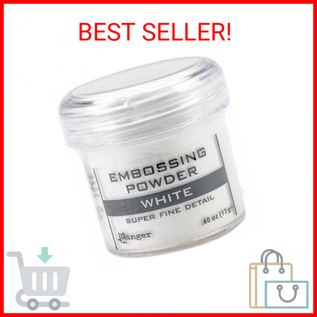 Ranger Embossing Powder, .60 oz, White