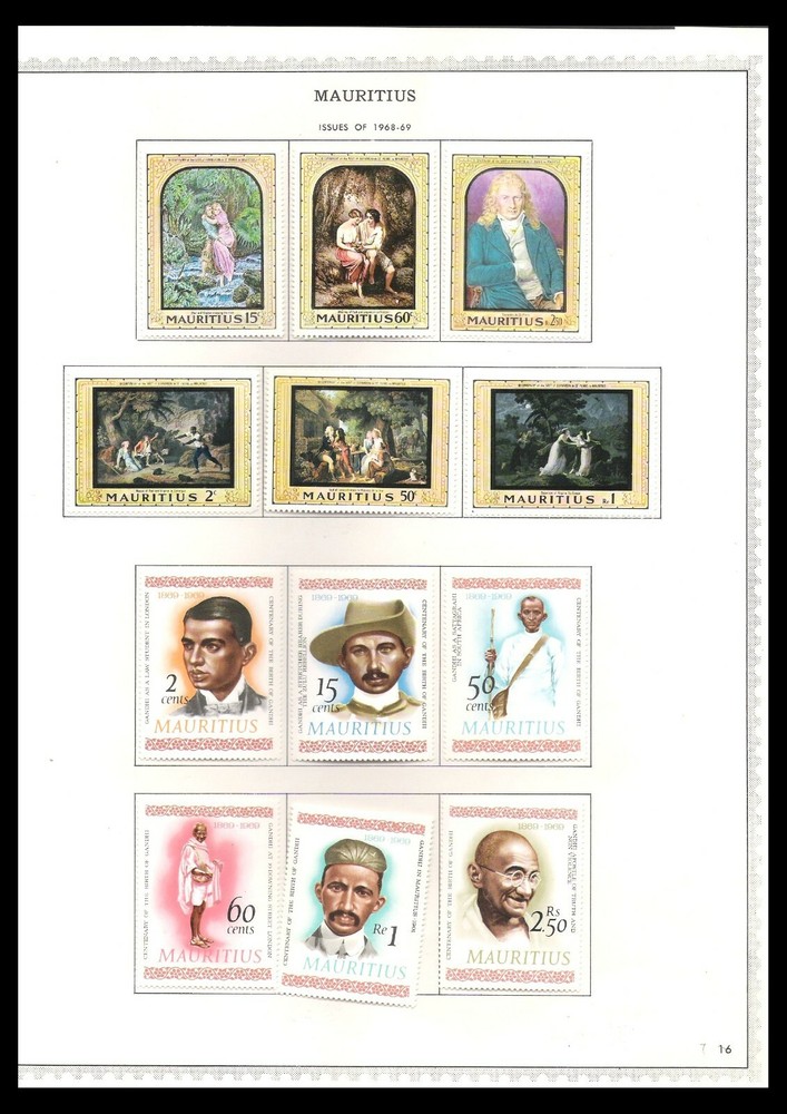 MAURITIUS 1968-69 ISSUES ON 2 PAGES (LHM/UHM) *CLEAN & FRESH*
