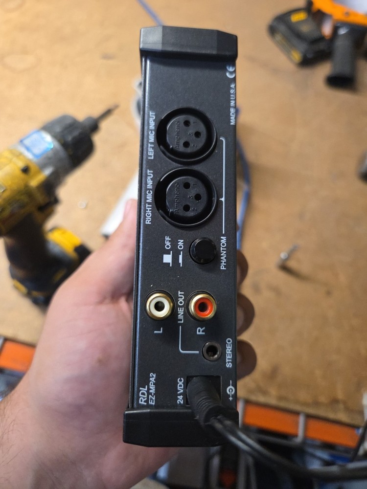 Microphone Preamp Dual Channel - RDL Ex-mpa2