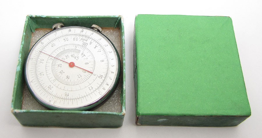 ☭Vintage Soviet Logarithmic Ruler BOX USSR Mathematical Calculator 100%...