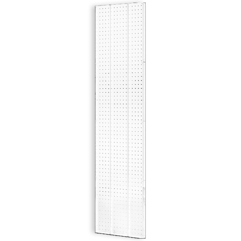 Azar 771660WHT Pegboard 1Sided Wall Panel, White Solid Color, 2Pack