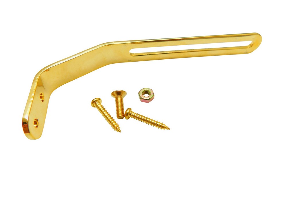 Gold Pickguard Bracket for Thick Archtop Guitars